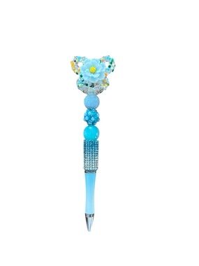 AB INKS HANDMADE EXPRESSIONS Handmade Crystal Floral Butterfly Pen